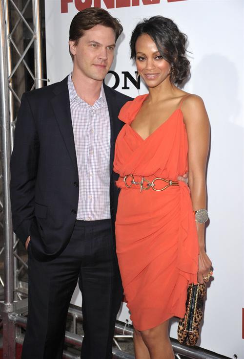 Zoe Saldana @ Death At A Funeral Los Angeles Premiere 12/04/10  