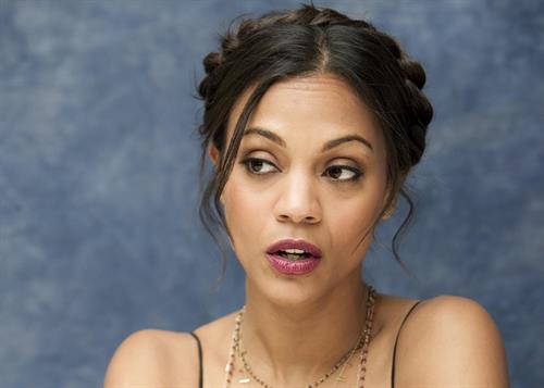 Zoe Saldana at Death At A Funeral press conference at the Four Seasons Hotel 11-04-2010 