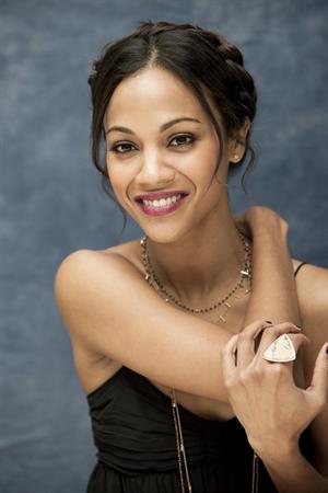 Zoe Saldana at Death At A Funeral press conference at the Four Seasons Hotel 11-04-2010 