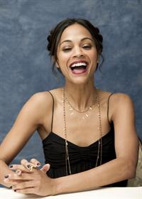 Zoe Saldana at Death At A Funeral press conference at the Four Seasons Hotel 11-04-2010 