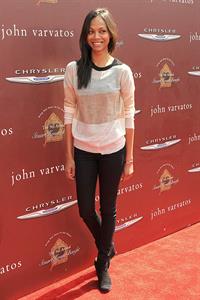 Zoe Saldana - John Varvatos 9th Annual Stuart House Benefit in Los Angeles March 11 2012. 