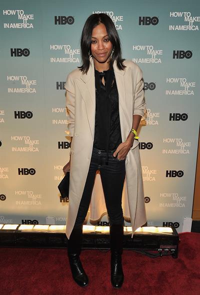 Zoe Saldana ''How To Make It In America'' Screening in NYC February 9, 2010  