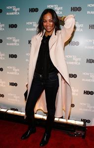 Zoe Saldana ''How To Make It In America'' Screening in NYC February 9, 2010  
