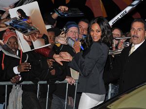 Zoe Salanda at The Letterman Show