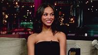 Zoe Salanda at The Letterman Show