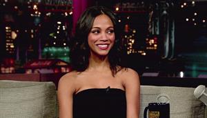 Zoe Salanda at The Letterman Show