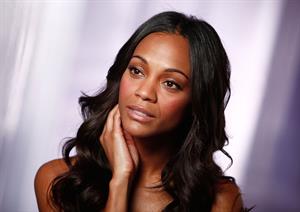 Zoe Saldana - On The Set For Avon's Eternal Magic Fragrance  