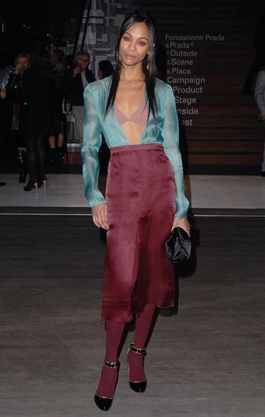 Zoe Saldana - Prada book launch party - Beverly Hills, Nov. 13, 2009  