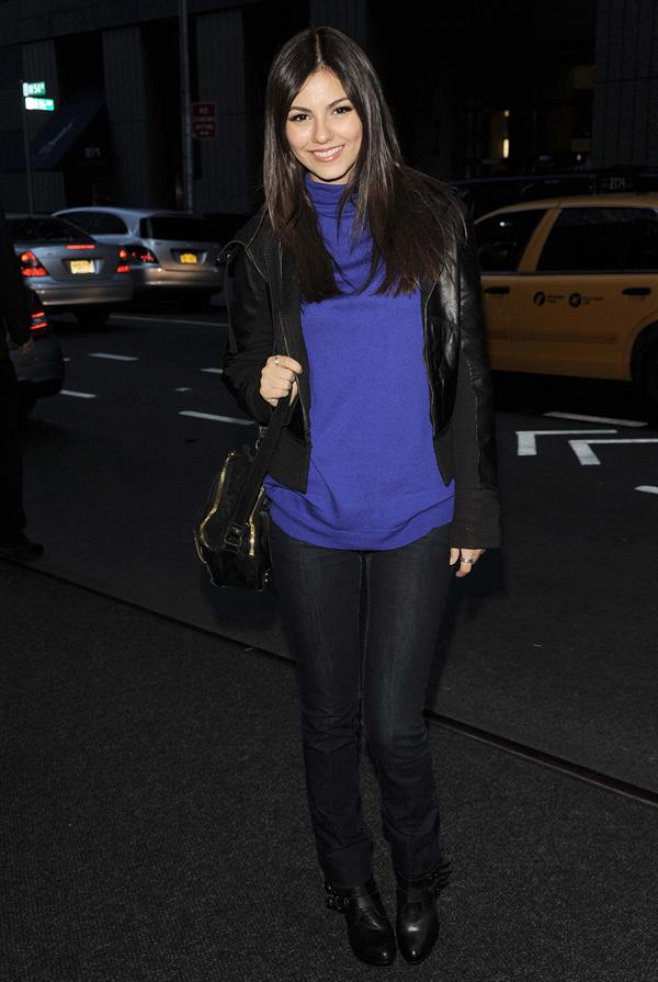 Victoria Justice out and about in NY 10/21/12 