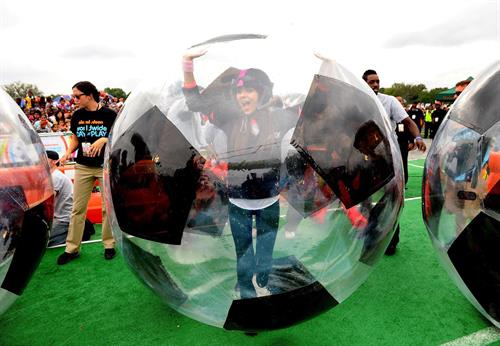 Victoria Justice Worldwide Day of Play event in Washington DC 9/24/11 