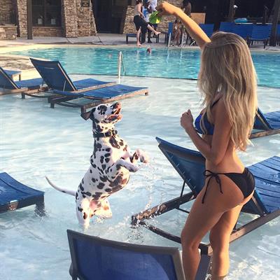 Amanda Taylor in a bikini