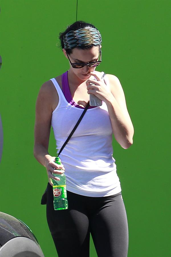 Katy Perry at the gym in Los Angeles on April 17, 2013
