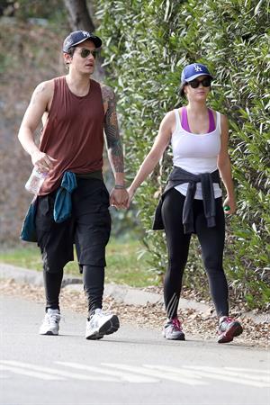 Katy Perry hiking in LA on January 31, 2013