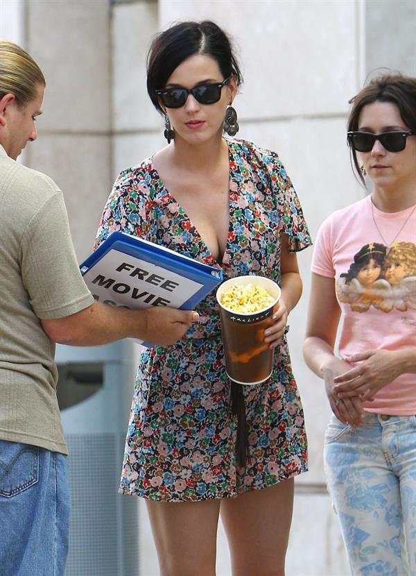 Katy Perry out at the movies with some friends at the Arclight Cinemas in Hollywood August 11, 2012 