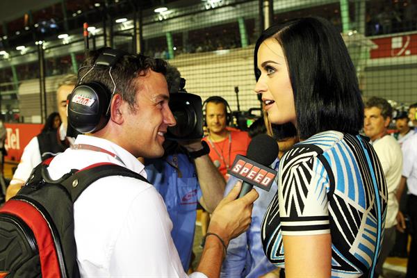 Katy Perry at the Formula One Grand Prix in Singapore 9/23/12