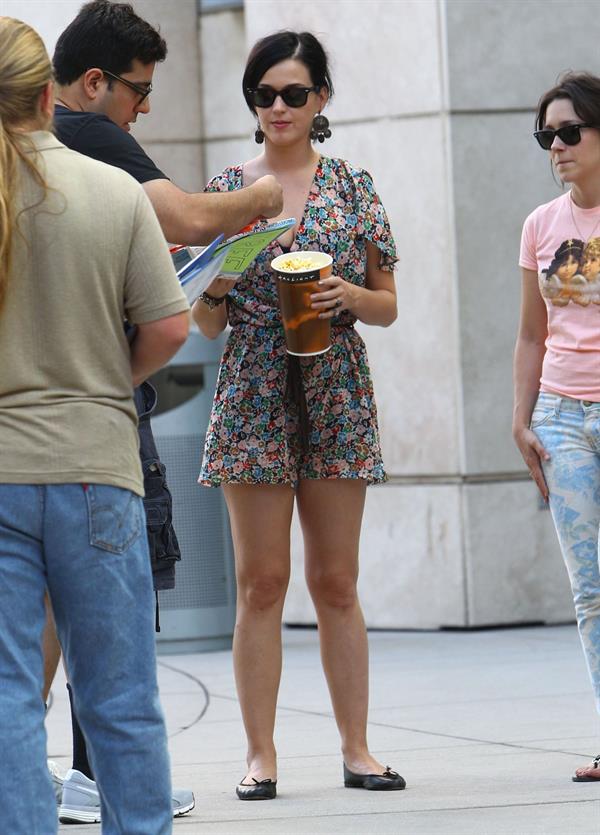 Katy Perry out at the movies with some friends at the Arclight Cinemas in Hollywood 11 August 11, 2012