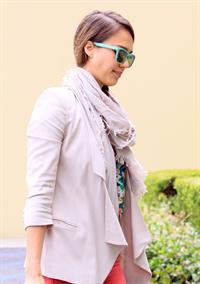 Jessica Alba at her office in Santa Monica on May 25, 2012