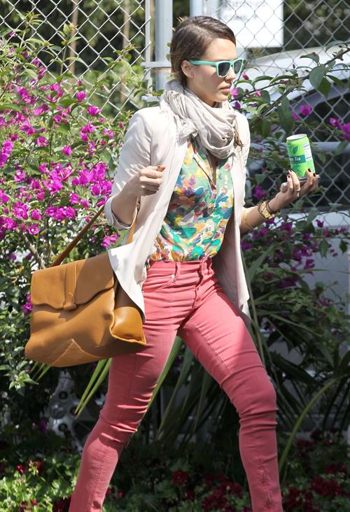 Jessica Alba at her office in Santa Monica on May 25, 2012