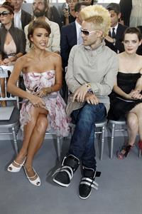 Jessica Alba at Christian Dior show during Paris fashion week 5-7-2010
