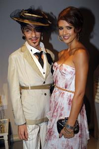 Jessica Alba at Christian Dior show during Paris fashion week 5-7-2010