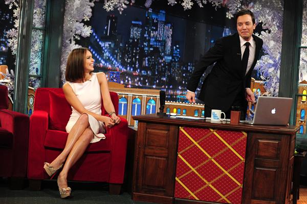 Jessica Alba on Late Night with Jimmy Gallon on December 13