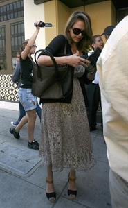 Jessica Alba leaving a nail salon in Los Angeles on September 21, 2011 
