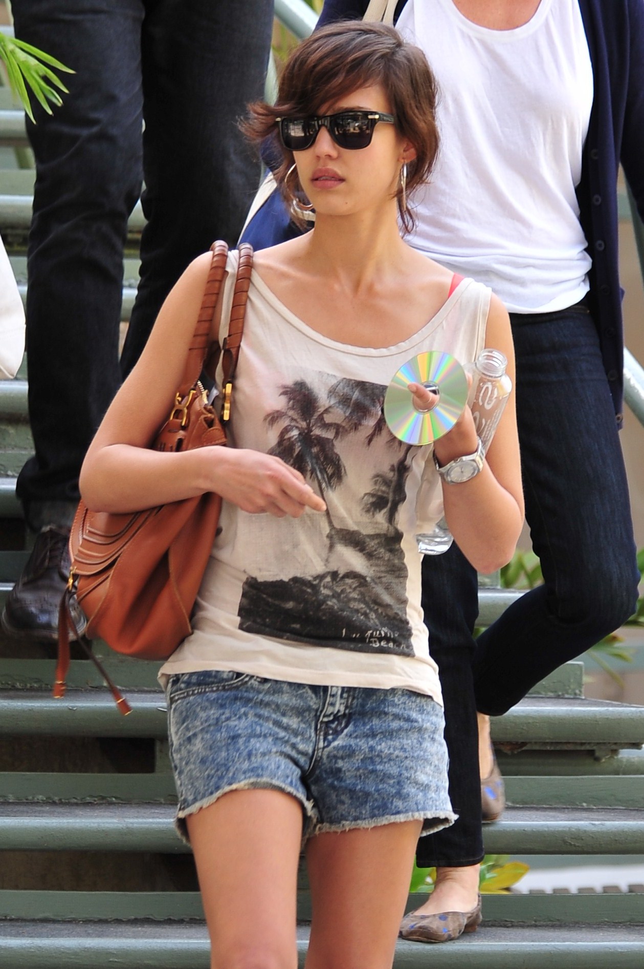 Jessica Alba leaving Caffe Luxxe in Brentwood on March 20, 2010 