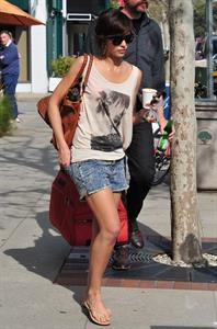 Jessica Alba leaving Caffe Luxxe in Brentwood on March 20, 2010 
