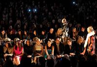 Jessica Alba Michael Kors Fall 2012 fashion show in New York on February 15, 2012 