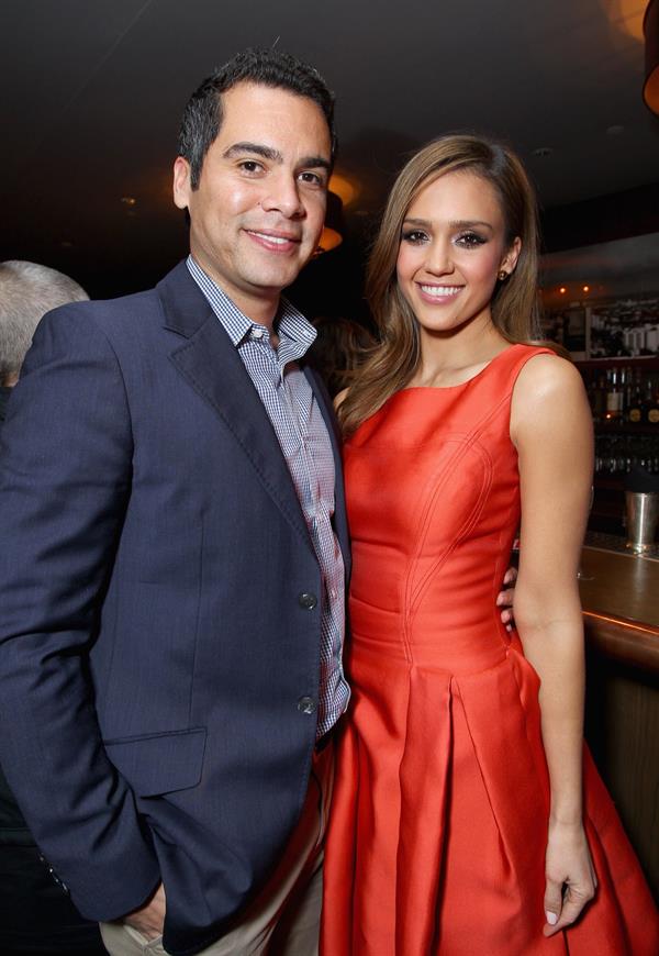 Jessica Alba Cocktails and Conversation at Soho house on February 21, 2012