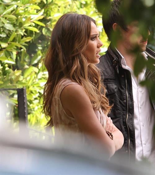 Jessica Alba wrestling in Los Angeles 09-04-12 