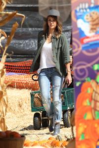 Jessica Alba – at Mr Bones Pumpkin Patch 10/12/13  