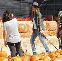 Jessica Alba – at Mr Bones Pumpkin Patch 10/12/13  