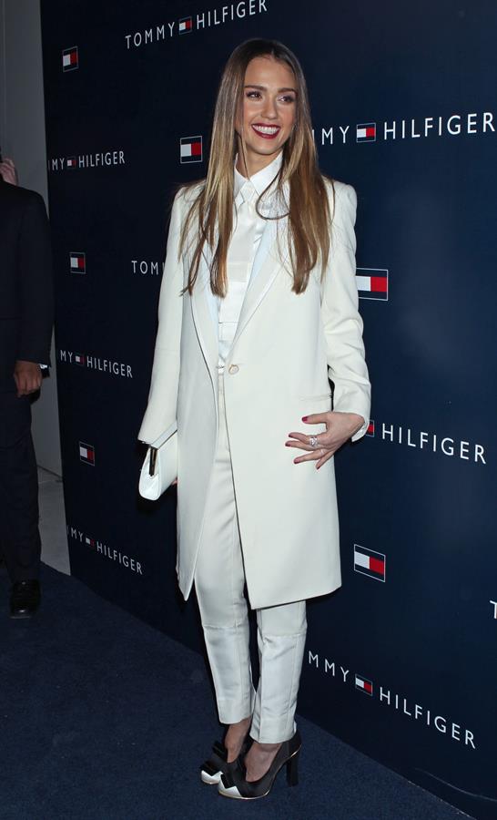 Jessica Alba attends the opening of Tommy Hilfiger's New West Coast Flagship Store in Los Angeles (13.02.2013)