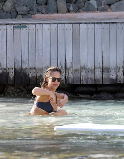 Jessica Alba bikini candids in St. Barts 4/6/13 