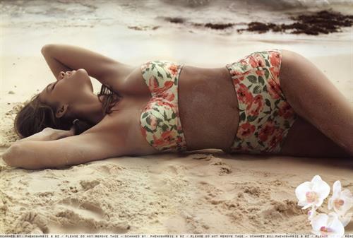 Kim Cloutier in a bikini