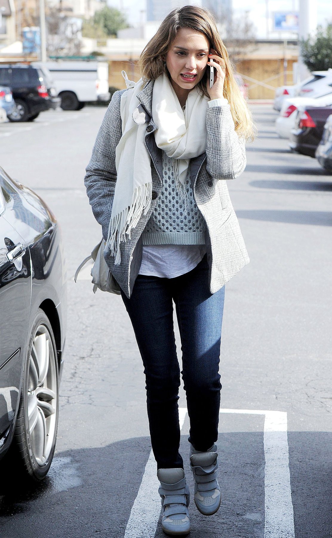 Jessica Alba at her office in Santa Monica 2/8/13 