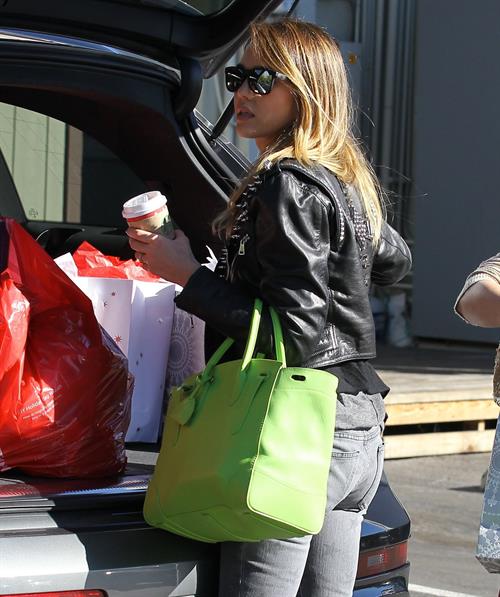 Jessica Alba Christmas shopping at Target in LA 12/20/12 