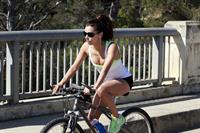 Eva Longoria Riding a bike in Los Angeles - August 24-2013 