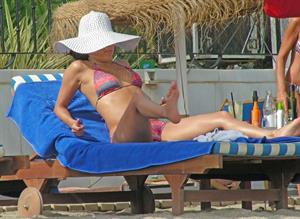 Eva Longoria Wearing a bikini on holiday in Marbella 04.08.13 