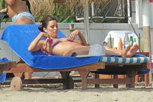 Eva Longoria Wearing a bikini on holiday in Marbella 04.08.13 