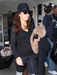 Eva Longoria catches a flight at Los Angeles International Airport (13.02.2013) 