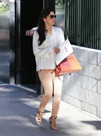 Eva Longoria out and about candids in Los Angeles, January 8, 2013 