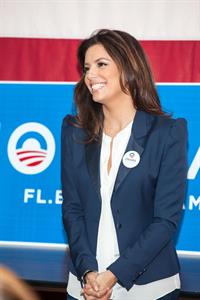 Eva Longoria Participates in Early Vote Canvass Kickoff in Florida - October 27, 2012
