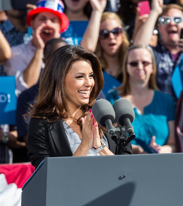 Eva Longoria Obama Campaigns In Nevada in Las Vegas - November 1, 2012