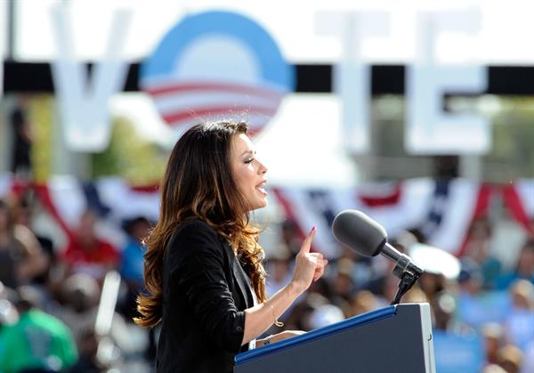 Eva Longoria Obama Campaigns In Nevada in Las Vegas - November 1, 2012