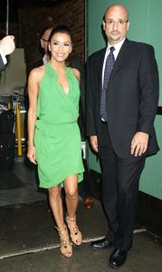 Eva Longoria - Made her exit from a studio in New York City on July 20, 2012