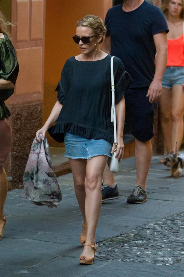 Kylie Minogue Out in Portofino 25.07.13 
