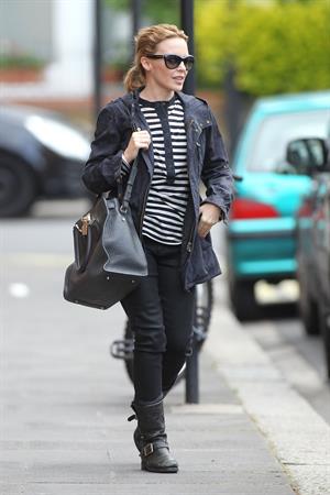 Kylie Minogue - Leaving her management company in London - June 6, 2012 