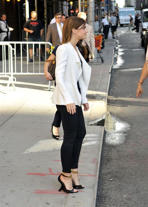 Emma Watson on Letterman - September 5, 2012 